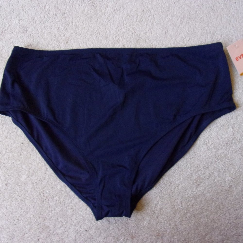 Women’s EVRI High Waist Swim Bottom Plus Size 3X (24W-26W) Midnight